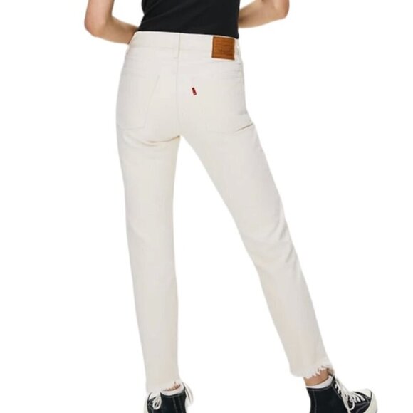 Levi's Wedgie Icon Jeans Off White - Picture 6 of 14
